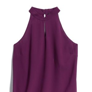 Denne Keyhole Detail Blouse